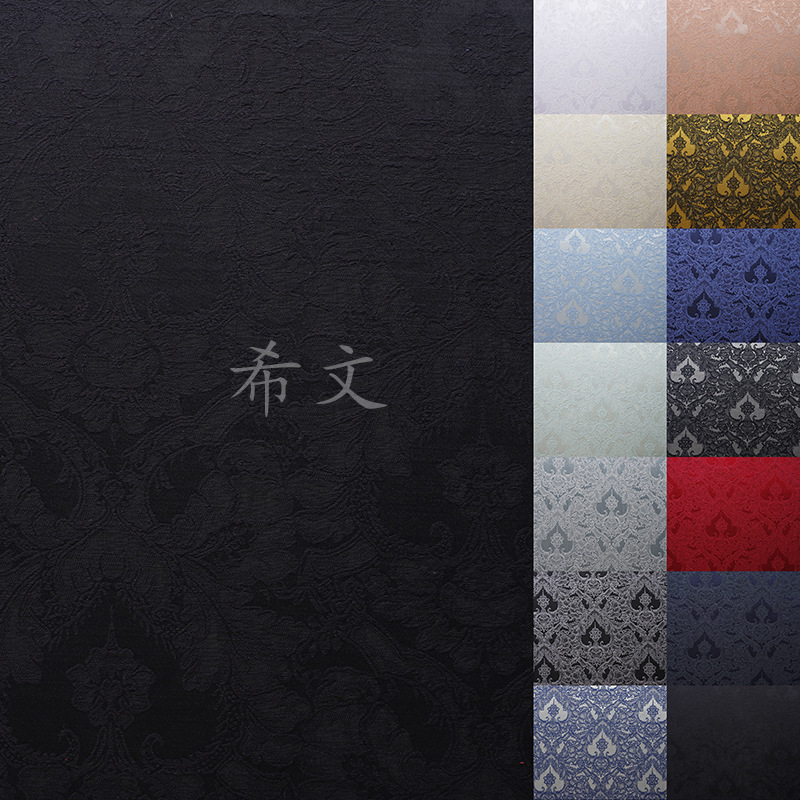 Picture of Three-Dimensional Relief Jacquard Fabric Spring Soft Classical Jacquard Micro-Elastic Cotton Fabric Chinese Suit Han Dynasty Clothing Fabric