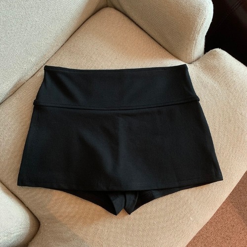 Side slit sports skirt women's summer 2025 new anti-light slimming hip skirt A-line yoga culottes