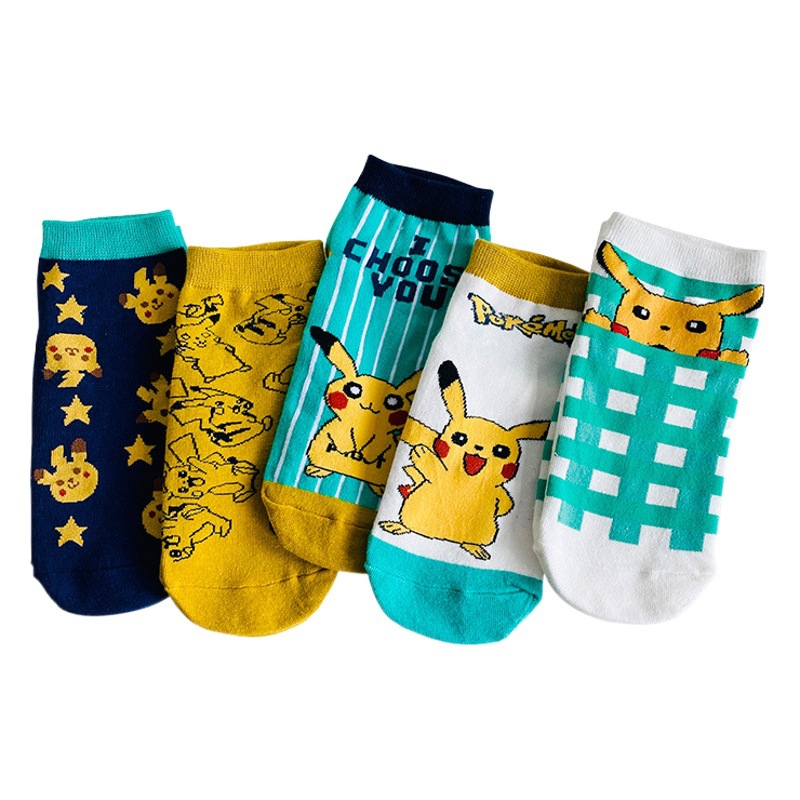 2022 Girls Spring Thin New Cartoon Straight Board Women's Boat Socks Fashion Comfortable Socks Women Socks Spring and Summer Socks