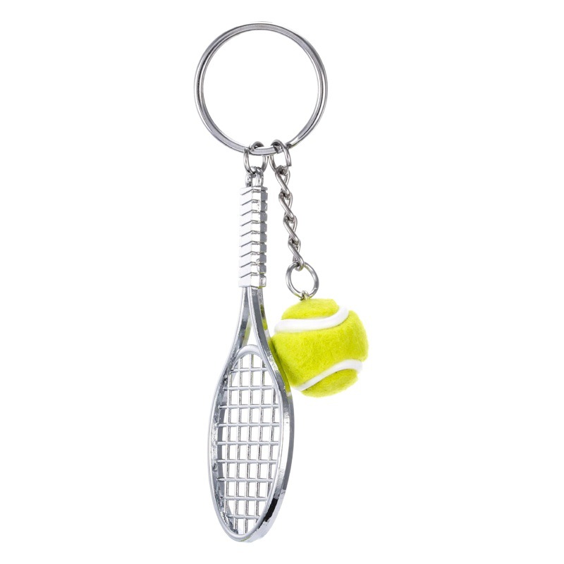 Simulation tennis racket tennis key ring pendant sports activity prize promotion gift creative small gift wholesale