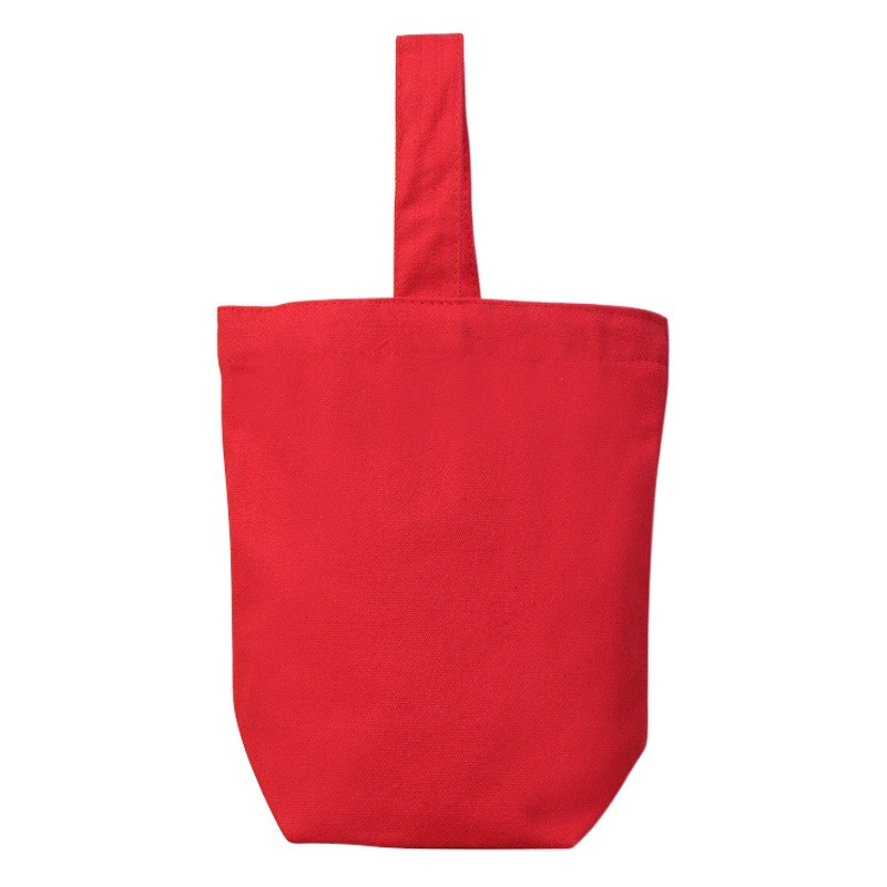 Wrong Mini Portable hand gift blank small canvas bag printed logo color in stock portable canvas bag