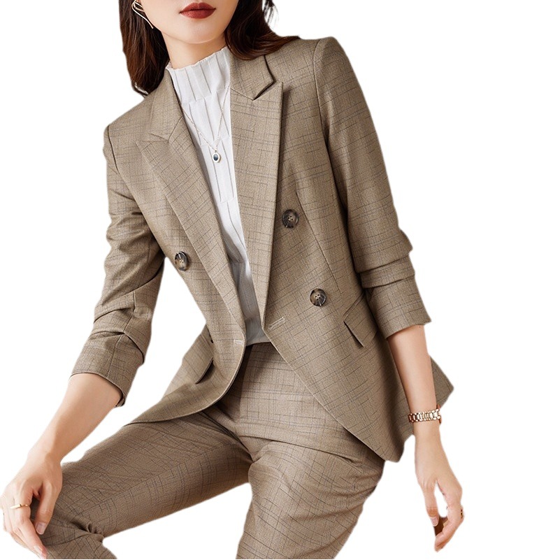 High-end business wear women's spring elegant and capable high sense plus size suit suit suit formal wear jewelry shop overalls