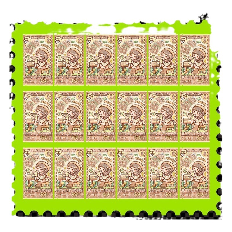 Little Potato Collection Card Blind Bag Commemorative Stamps Cute Characters Commemorative Card 24 Solar terms Collection Card Blind Box