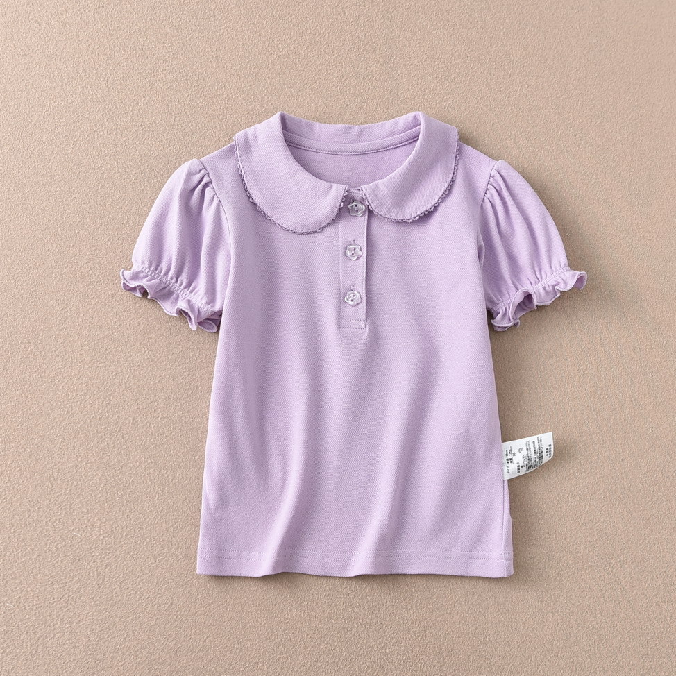 Picture of Distribution School Uniform Performance Uniform All-match Export Japan T-shirt White Student T-shirt Base Shirt Boys and Girls Children Short Sleeve
