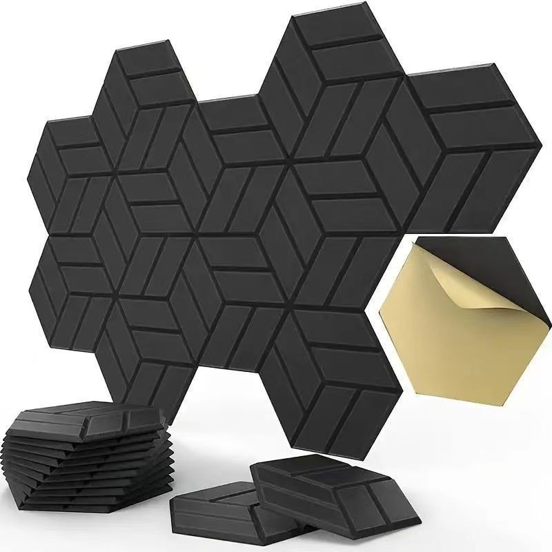 Cross-border supply hexagonal acoustic panel photo wall background office message board kindergarten background wall felt