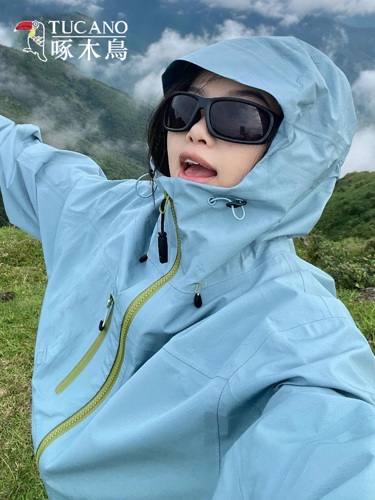 Woodpecker hardshell jacket women's 2025 new three-in-one outdoor mountaineering and hiking travel wear a thin jacket