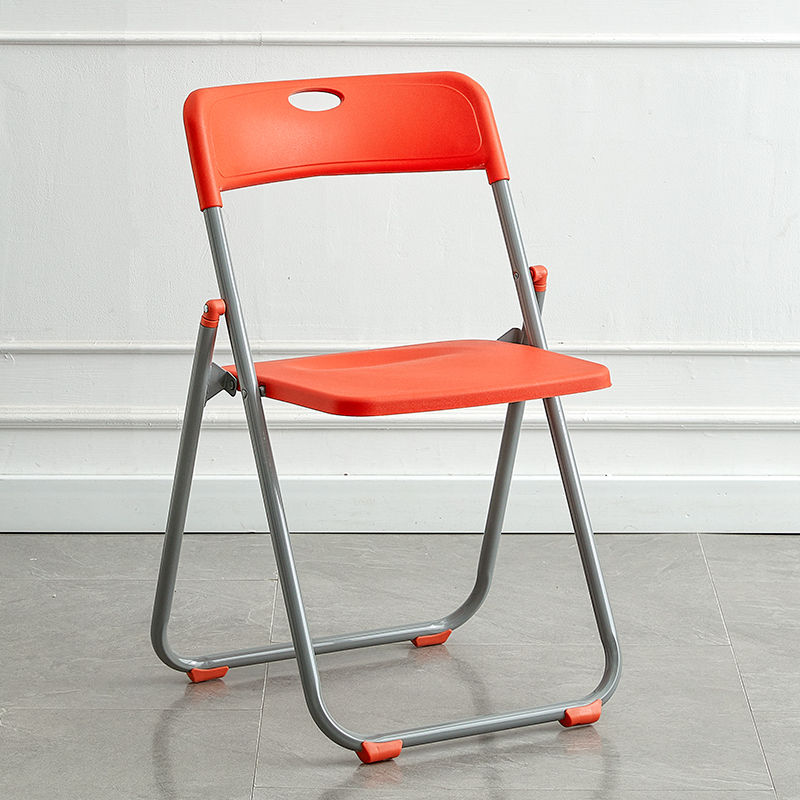 Picture of Folding chair home simple modern plastic photo chair dormitory office meeting training outdoor backrest chair stool