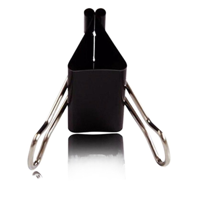 Factory wholesale long tail clip black dovetail clip high strength metal clip office iron clip financial note clip wholesale