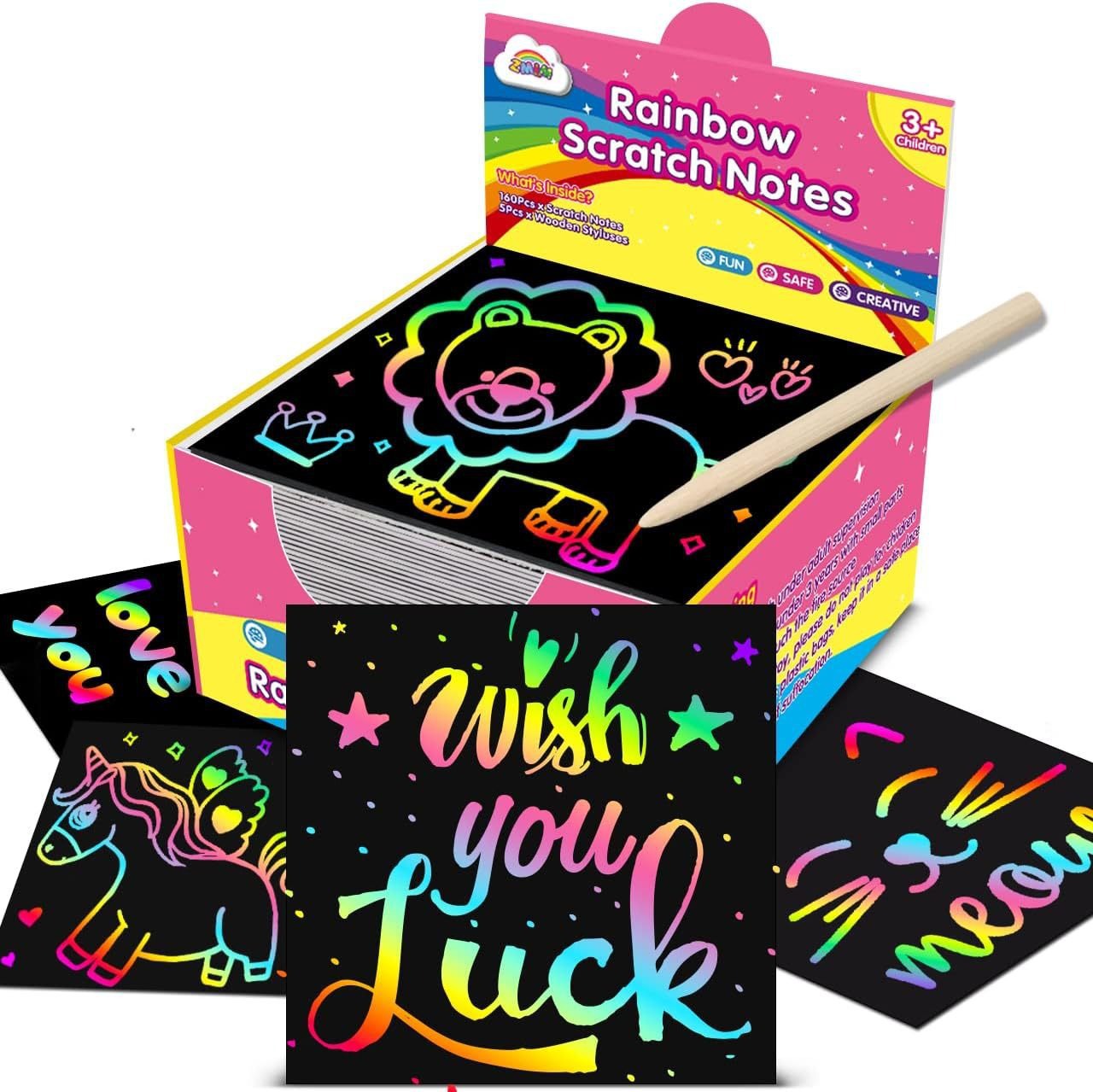 Picture of Children's DIY scratch painting book creative colorful graffiti book kindergarten art supplies wholesale student stationery Painting Book