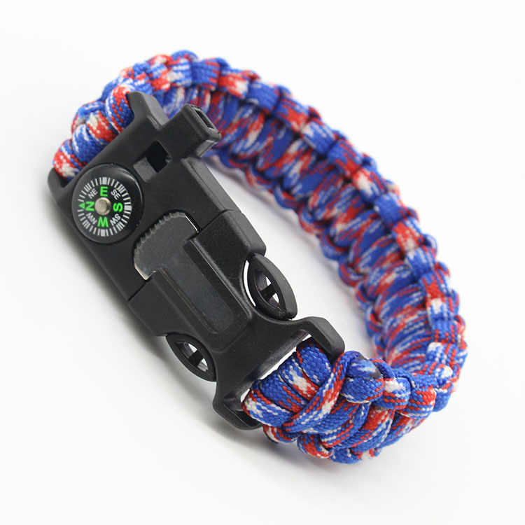 Picture of Umbrella rope bracelet survival bracelet multifunctional five-in-one multifunctional outdoor umbrella rope camping adventure Seven-core life rope