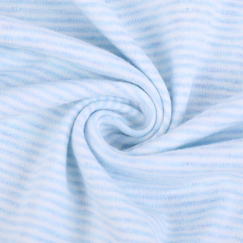 Picture of 40S Cotton 0.2 Striped Yarn-dyed Cotton Wool Knitted Double-sided Cloth Home Clothes Pajamas Leggings Fabric