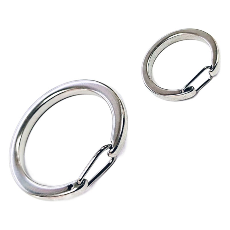 New tensile stainless steel C buckle outdoor anti-rust spring ring fast hanging buckle Amazon supply jewelry key chain