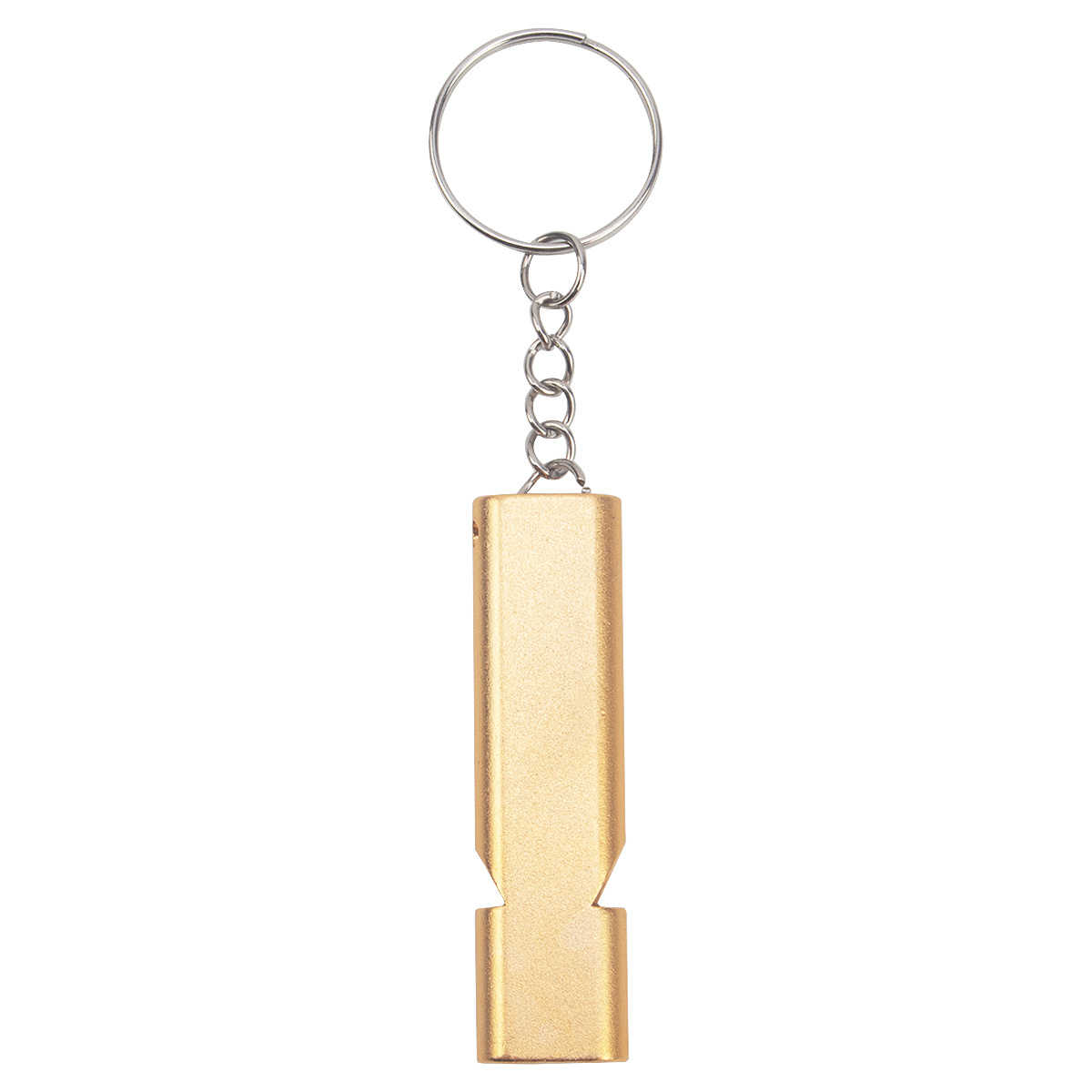 Picture of Cross-border flat aluminum alloy dual-frequency survival whistle double-tube outdoor survival rescue whistle equipment high-frequency whistle