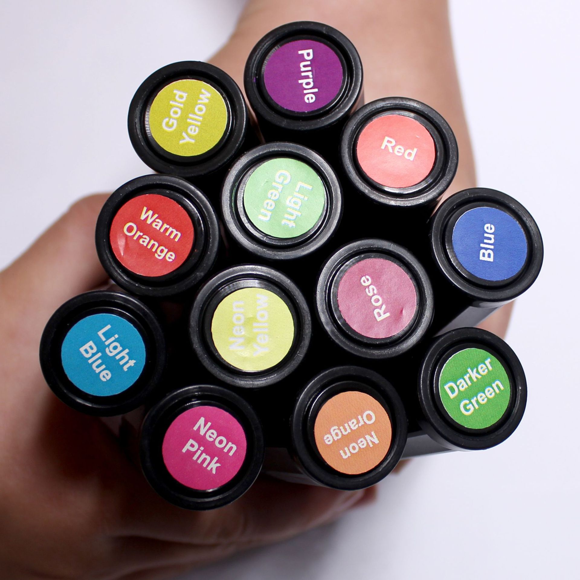 Picture of 12-Color Luminous Face Paint Party Halloween Event Makeup Props DIY Washable Face Painting Crayon