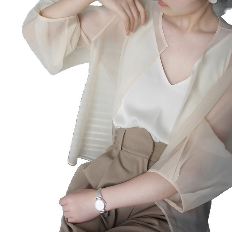 Picture of Foreign-style Sun Protection Cardigan Top Women's Summer New Outer Shawl Air Conditioning Blouse