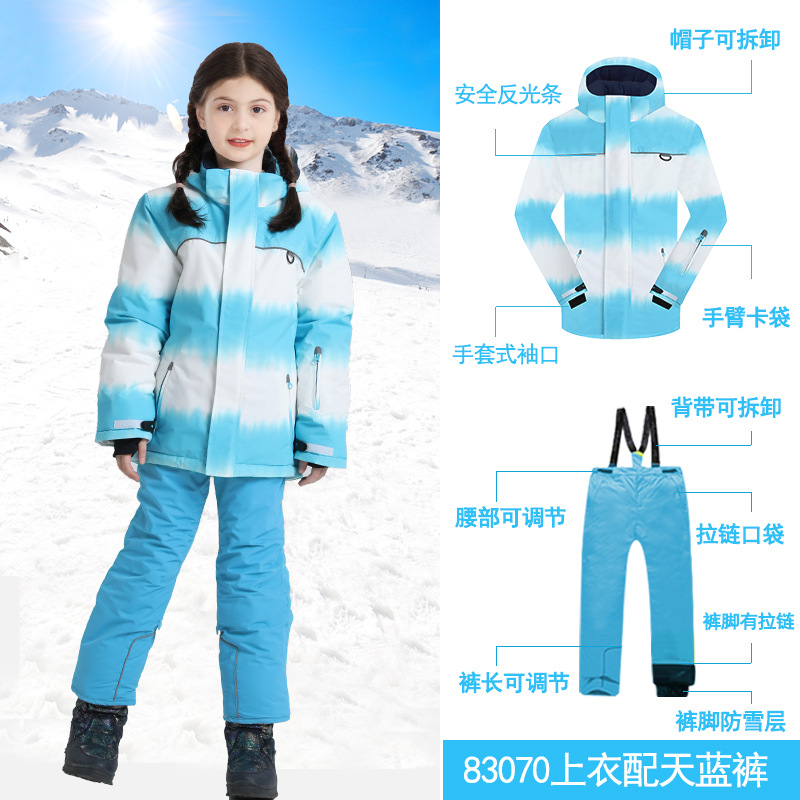 Cross-border e-commerce Phibee baby elephant girl's thickened jacket ski suit children's suit one-piece delivery