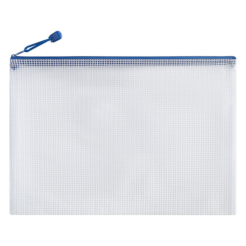 Picture of A4 Thickened Grid Document Bag Student Subject Classification Bag PVC Transparent Waterproof Zipper Storage Bag Information Bag