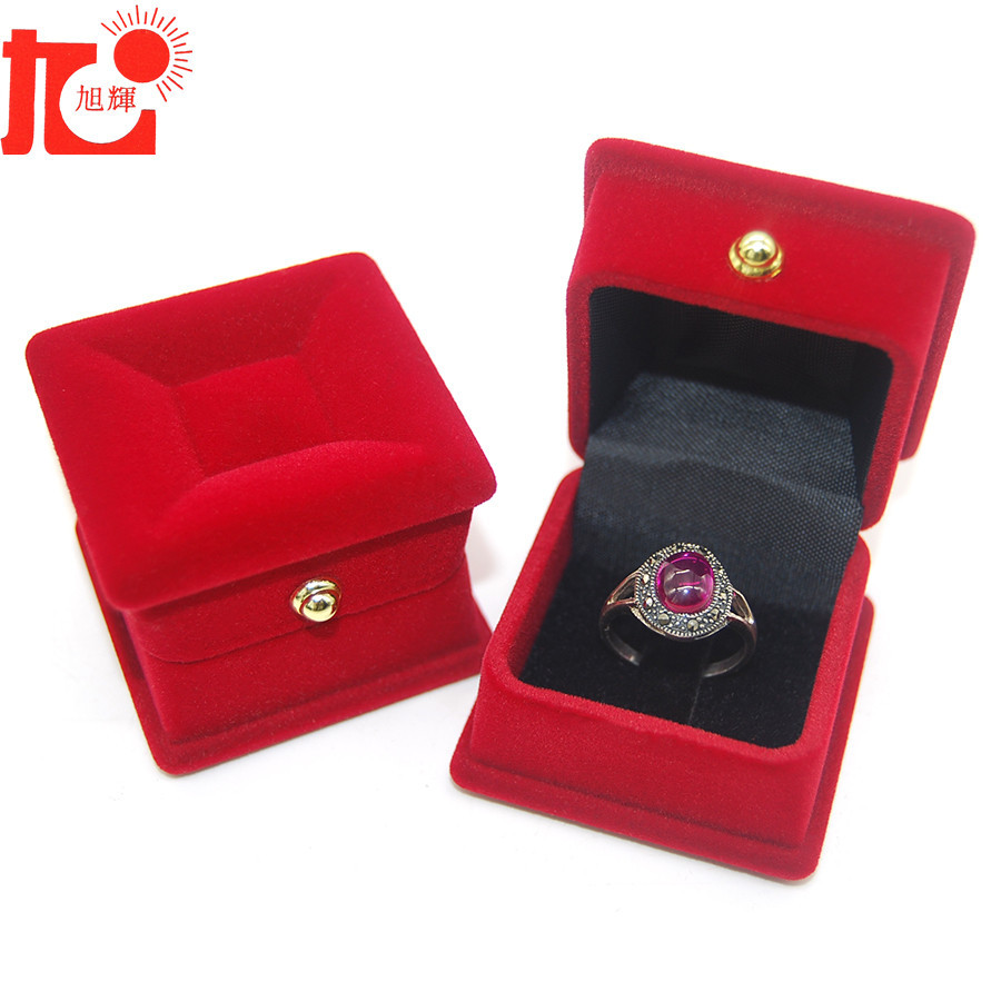 Factory spot European flocking house earrings ring box jewelry box creative jewelry box wholesale