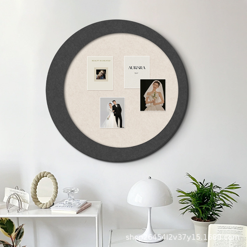 Round Felt Board to Cover up Unsightly Areas in the Entryway, Living Room, Bedroom, Wall Decoration, Photo Wall, Creative Wall Decoration, Handmade