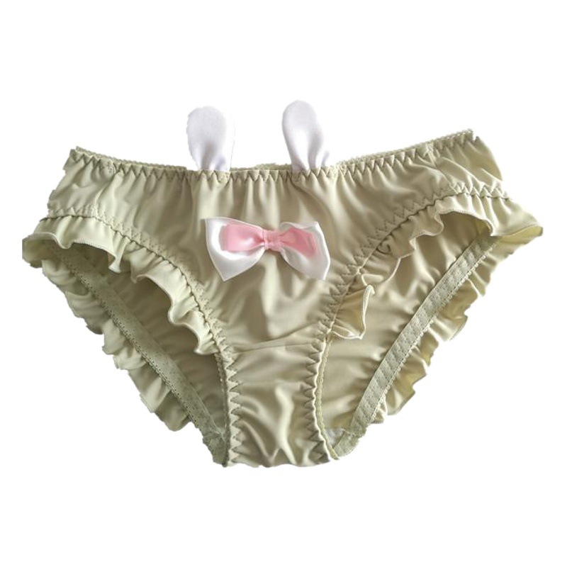 Rabbit Ears Women's Underwear Women's Comfortable Ice Silk Breathable Japanese Style Cute Two-dimensional Underwear