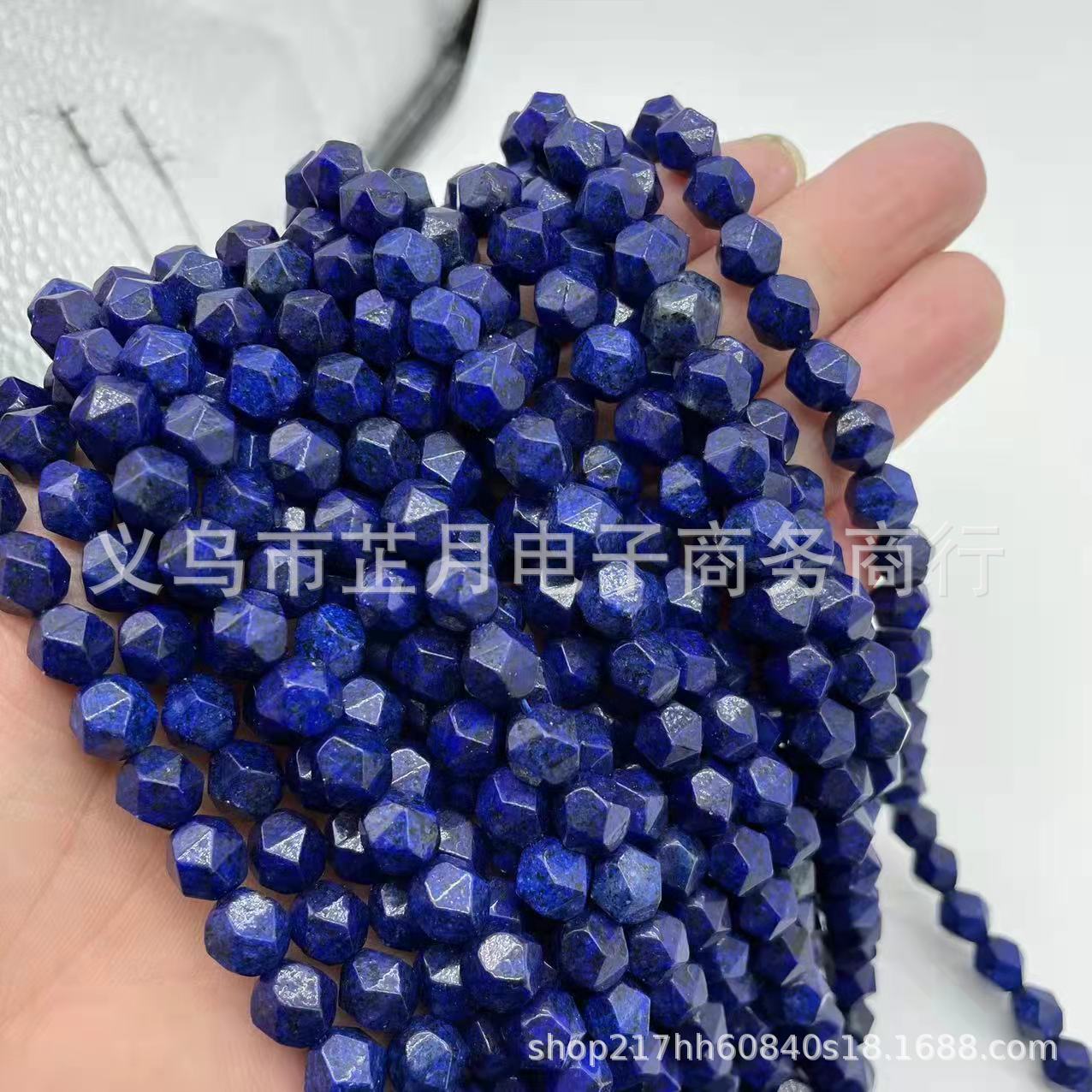 Picture of Factory direct new variety of natural stone diamond cut diy handmade loose beads bracelet jewelry accessories materials