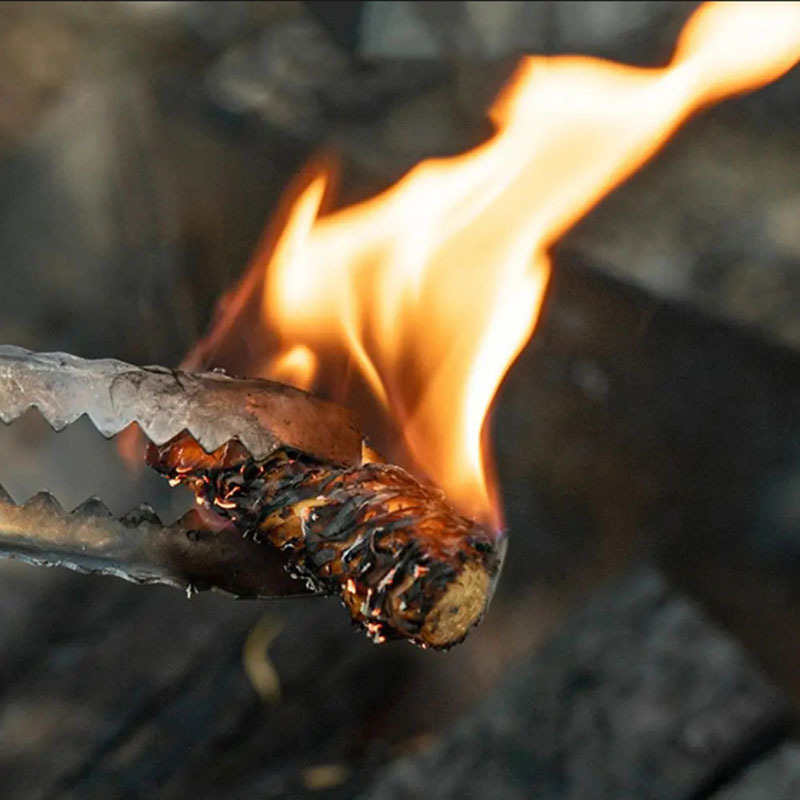 Picture of Barbecue Fire Ignition Artifact Outdoor Charcoal Fire Ignition Carbon Combustion Aid Camping Quick Ignition Ignition Block Waterproof Wax Wood Strip