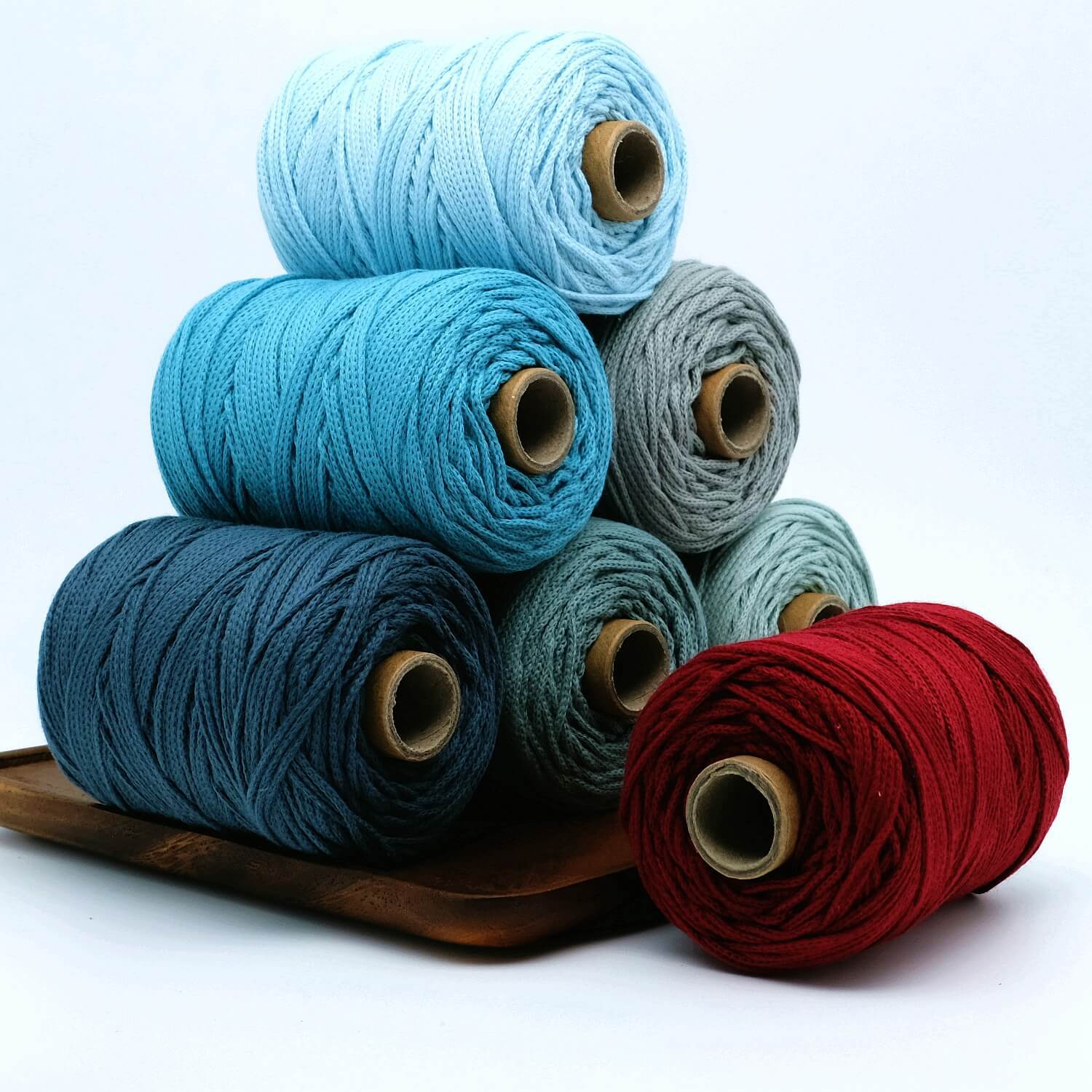 Picture of Wholesale color 1.5mm round strand yarn combed cotton thread crochet wool knitting handmade thread DIY cotton rope