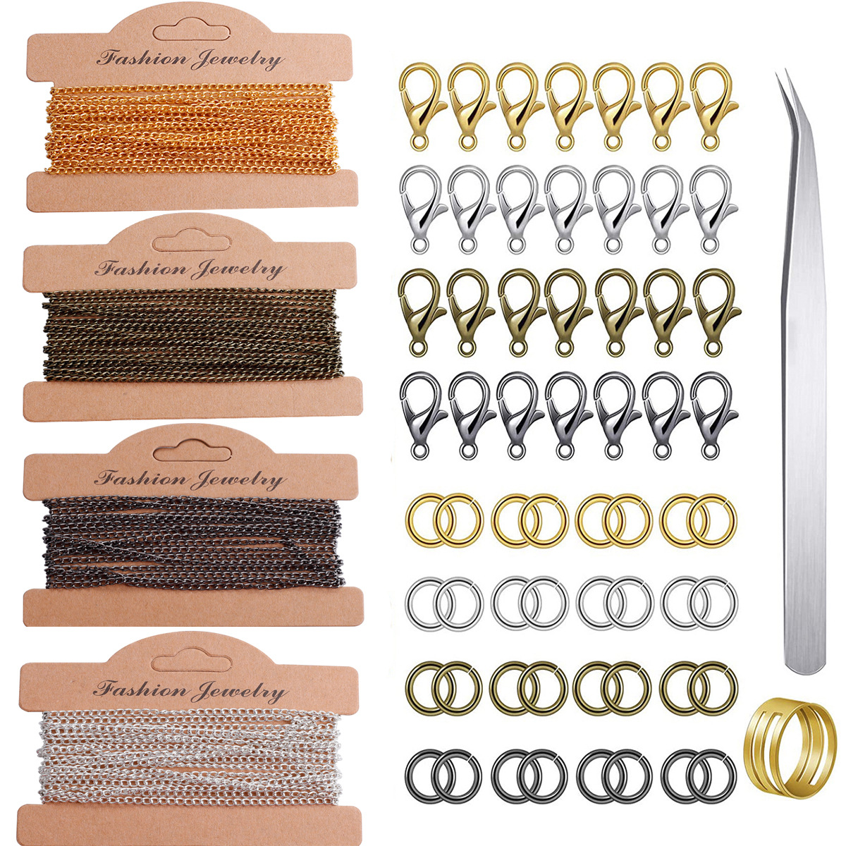 Picture of 2.5mm 3.5mm flat secret chain Handmade DIY jewelry necklace bracelet 3 M chain iron plated 9 colors optional