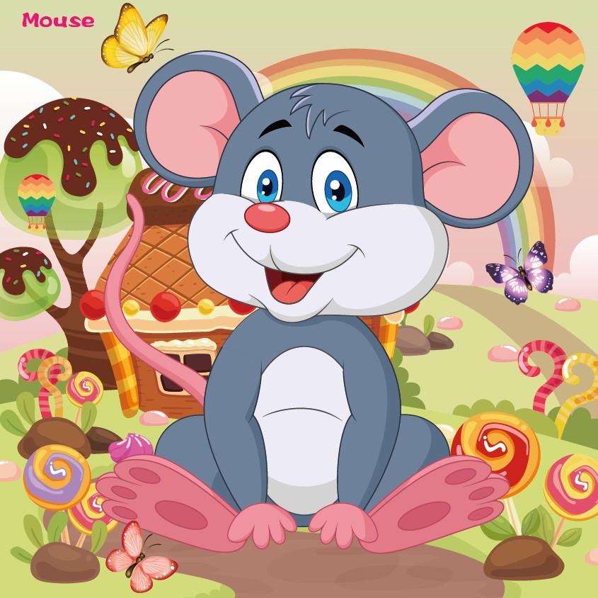 Picture of 20 Pieces of Wooden Kidsren's Intellectual Toys, Wooden Puzzles, Cartoon Animals, Street Stall Toys, Factory Direct Supply