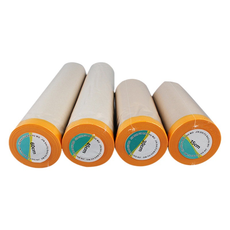 Spray Masking Paper Kraft Paper Protective Film Car Spray Masking Paper 15Cm30Cm45Cm60Cm High Adhesion