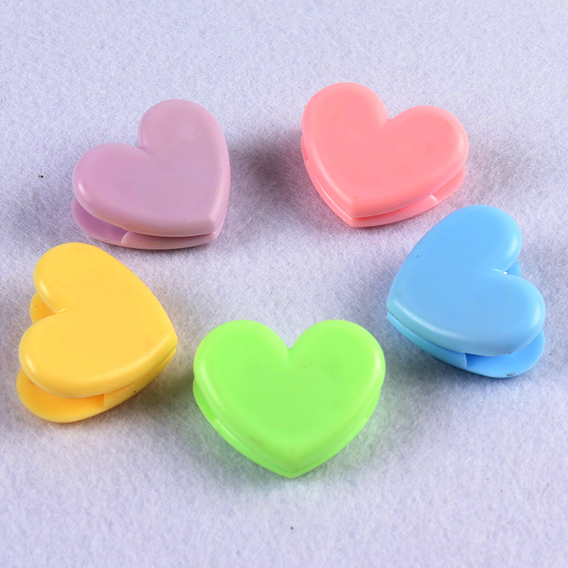 Picture of Japanese girl heart cute pink decorative small clip love clip decorative photo clip material storage clip sealing clip