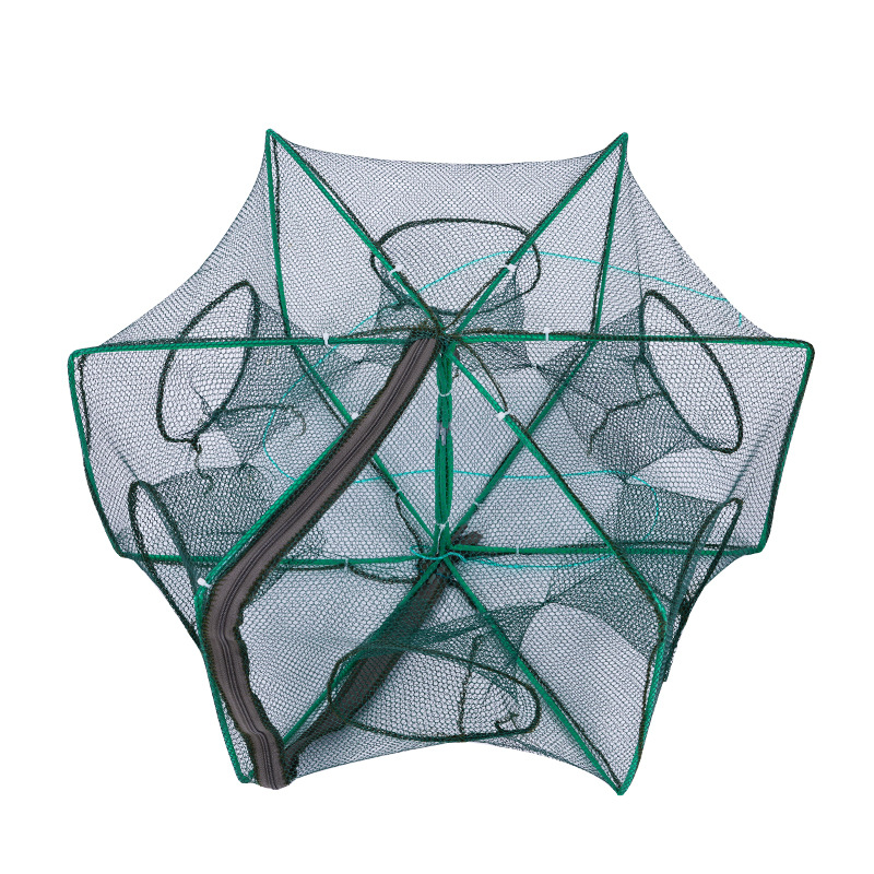 Picture of Fishing Fan-Shaped Net Cage, Foldableing Shrimp Pot, Fishing Net, Ground Net, Fish Cage, Catching Fish, Catching Fish, Eel and Lobster, Can Only Go in and Out of Shrimp