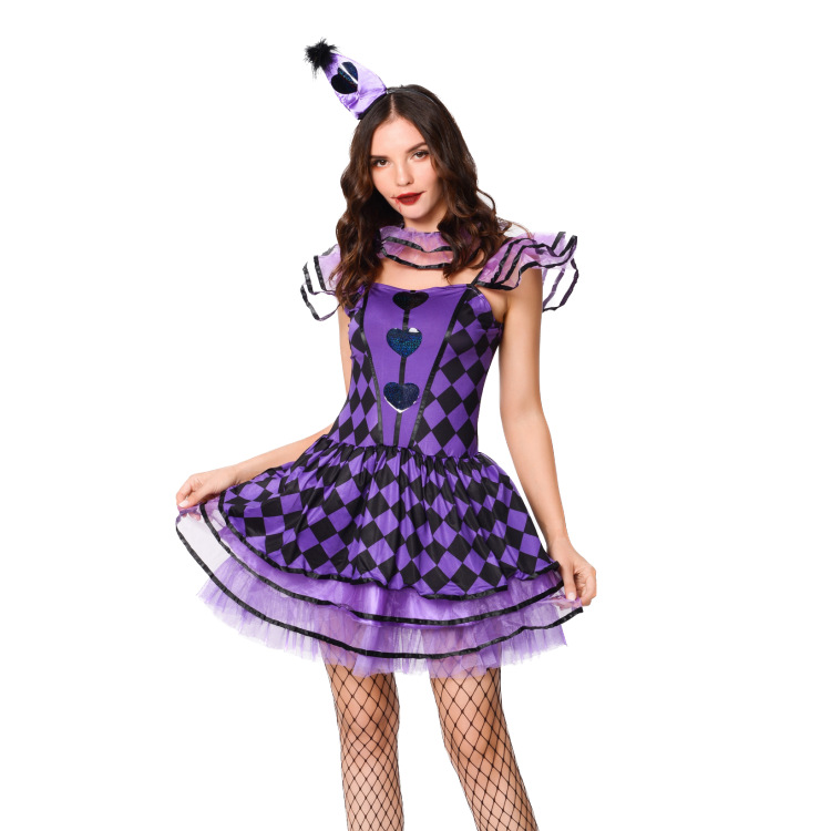 New sweet purple witch costume Halloween cosplay COS witch witch costume party party outfit