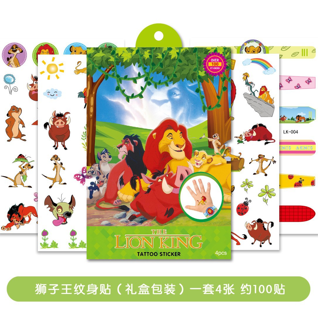 Picture of 4 Genuine Disney Frozen Tattoo Stickers 100 Stickers for Kidsren Cartoon Tattoo Stickers Dinosaur Transfer Stickers