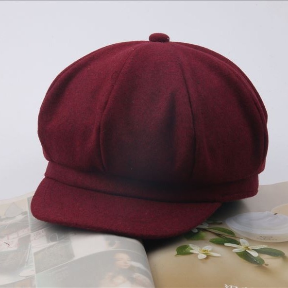 Picture of K-Style of Kidsren's Octagonal Hat, Cute Baby Painter Hat, Kidsren's Beret Cartoon Big Brim Cute Baby