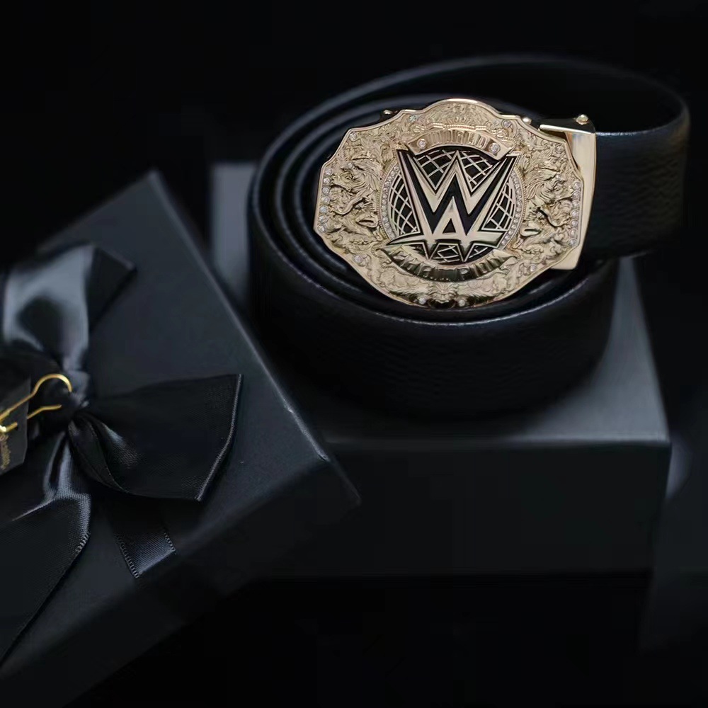 US WE Boxing and Wrestling Gold Belt Belt W Standard Belt High-end Business Boxing Gifts Gift Souvenir