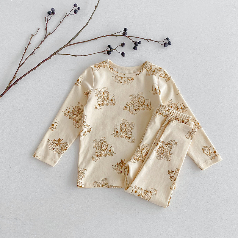 Picture of Children's Pajamas, Baby Autumn Clothes and Long Trousers, Kidsren's Home Clothes, Category a Pure Cotton Pajamas for Boys and Girls, Boys' Home Clothes
