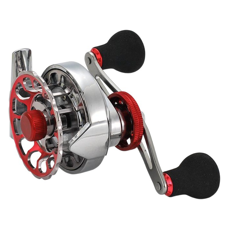 Kemilong All-Metal Raft Wheel with Leakage One-Click Outlet Micro-Lead Wheel Bridge Fishing Wheel Raft Fishing Wheel