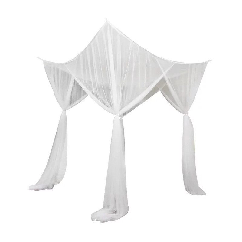 Picture of Four-Sided Door Opening Square High-Large Mosquito Net Polyester Simple Black Square Gauze Double Three-Door European and American Household Anti-Mosquito Net