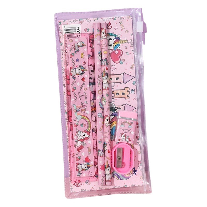 Cartoon Stationery Set Children's Prizes Primary School Students School Supplies Ledge Bag Children's Day Gift Kindergarten Gift