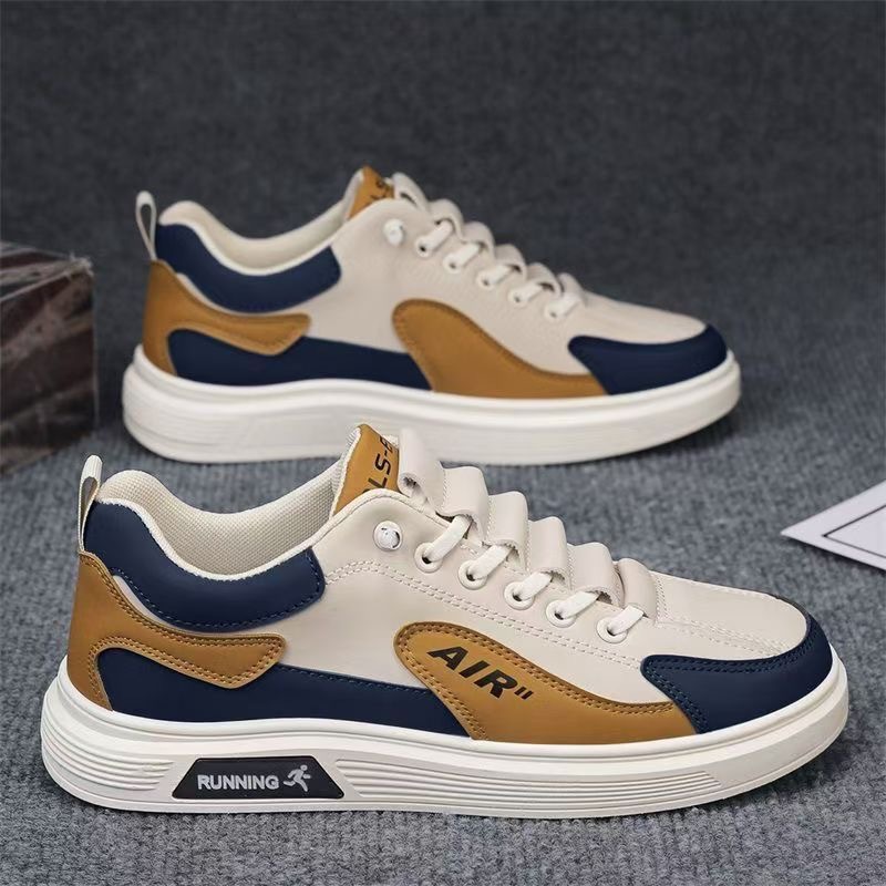 Autumn Men's Shoes 2024 New Breathable White Shoes Men's Trendy All-match Slip-on Sports Casual Sneakers Trendy Shoes
