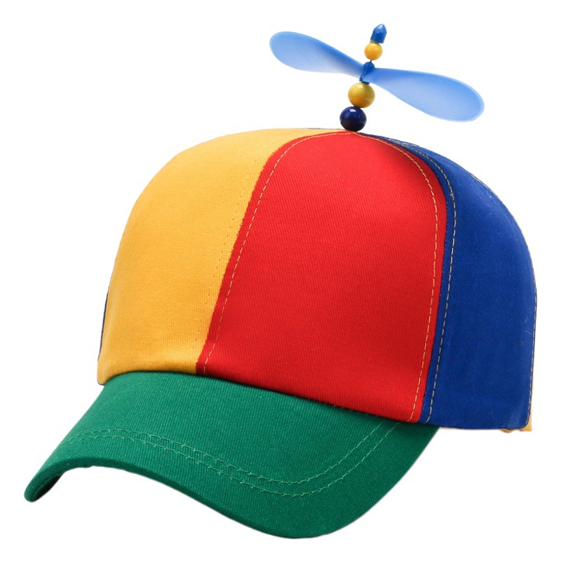 Baseball Cap Women's 2025 New Spring and Autumn Fashion Color Matching Bamboo Dragonfly Peaked Cap Cartoon Cute Sun Hat Wholesale