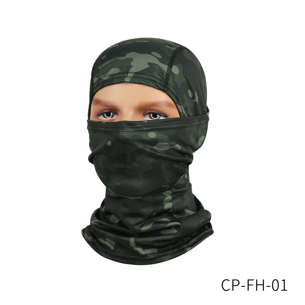 Picture of Cross-Border Quick-Drying Breathable Outdoor Sports Hood Neck Protector Cycling Mask Balaclava Flying Tiger Hat Pullover Hat