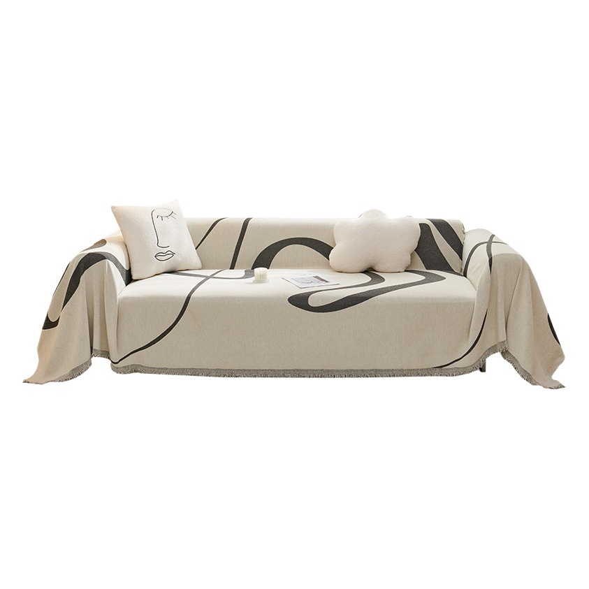 Sofa Cover Cloth Towel Ins Style Nordic Style Sofa Blanket Cover Towel All-inclusive Universal Sofa Cover Cover Four Seasons Universal Sofa Cushion