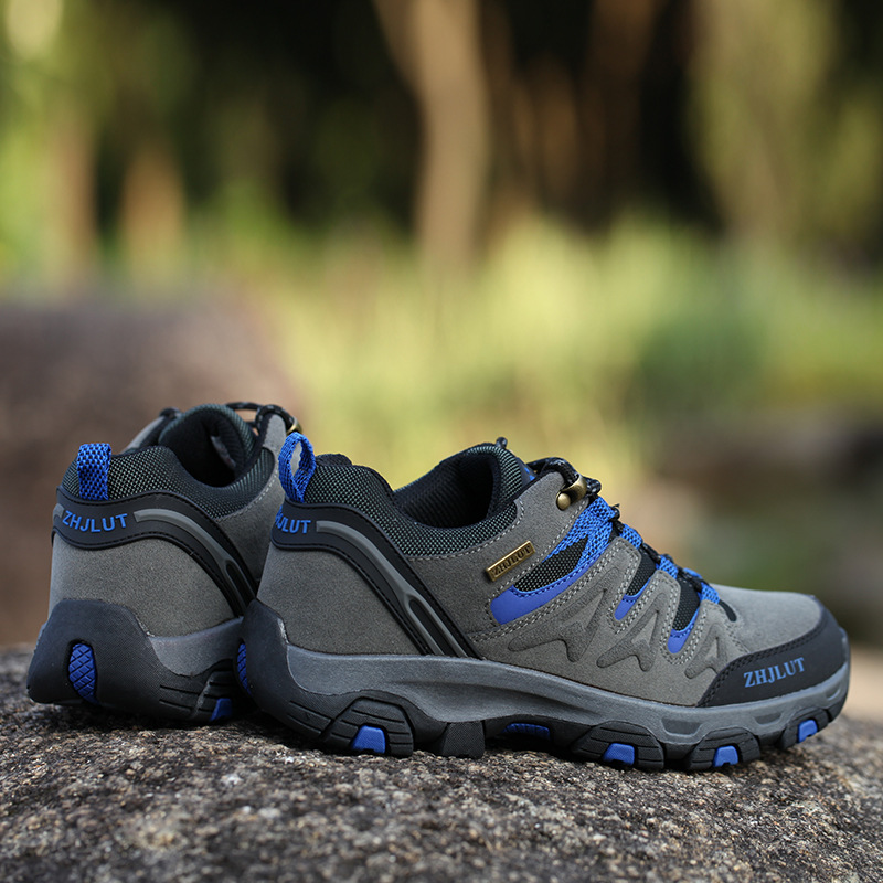 2023 cross-border plus size autumn men's outdoor fashion platform non-slip wear-resistant couple's low-top hiking shoes wholesale
