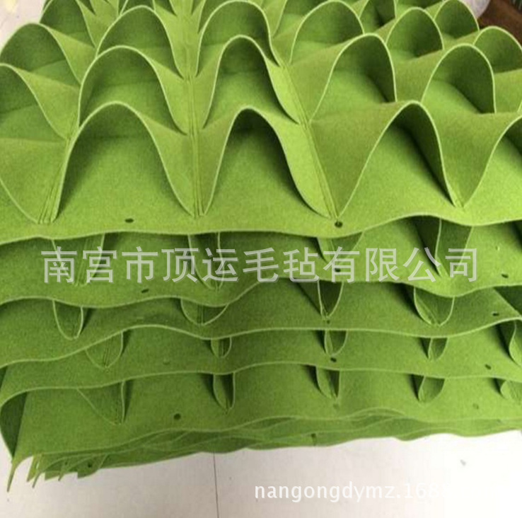 Wholesale Felt Planting Bag Balcony Wall-Mounted Three-Dimensional Planting Bag Non-Woven Handmade Greening Plant Seedlings Beautiful Planting
