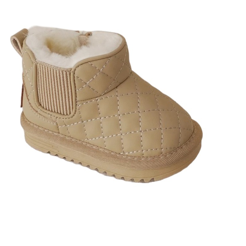 Baby Snow Boots Girls Winter 2025 New Cotton Shoes Toddler Shoes Fleece-Lined Shoes Toddler Boots Men's Winter Shoes