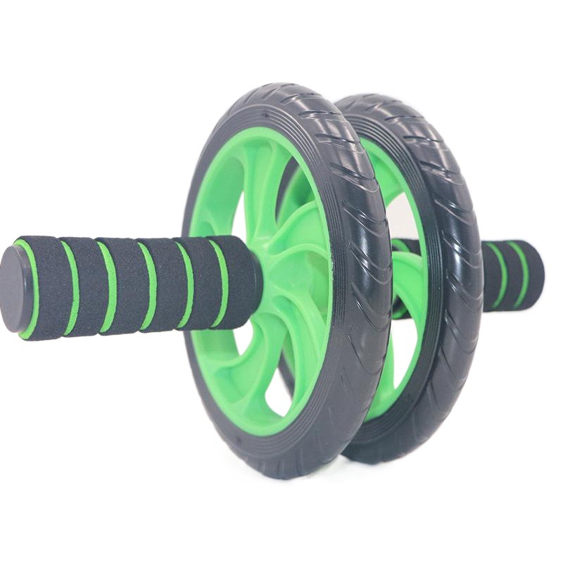 Anti-slip pattern function abdominal wheel double wheel abdominal muscle wheel silent abdominal wheel abdominal wheel fitness equipment wholesale