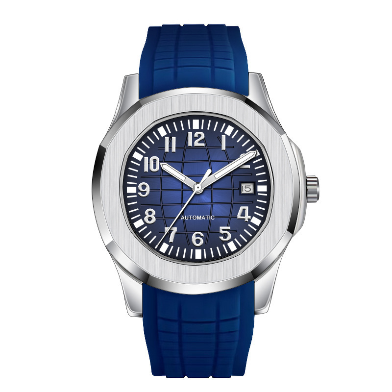 High-Quality Luxury Black Waterproof Men's Watch, Popular Live-Streaming Model, 2024 Automatic Mechanical