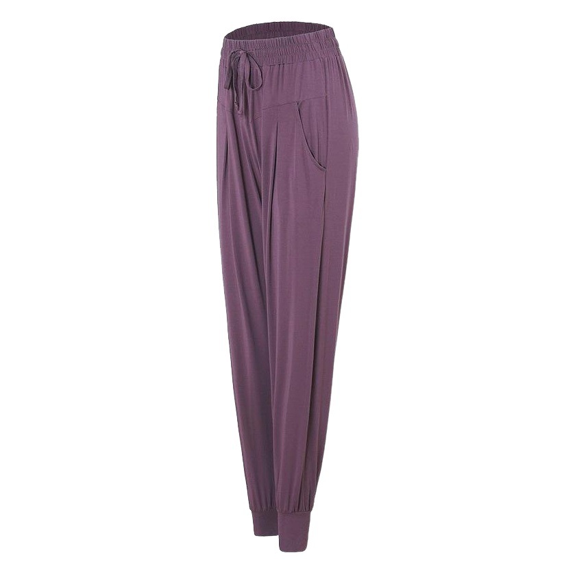 Cross-border European and American Sports Pants Women's Loose Pants Bow-legged Running Fitness Pants Autumn Thin High Waist Belly Tight Yoga Pants
